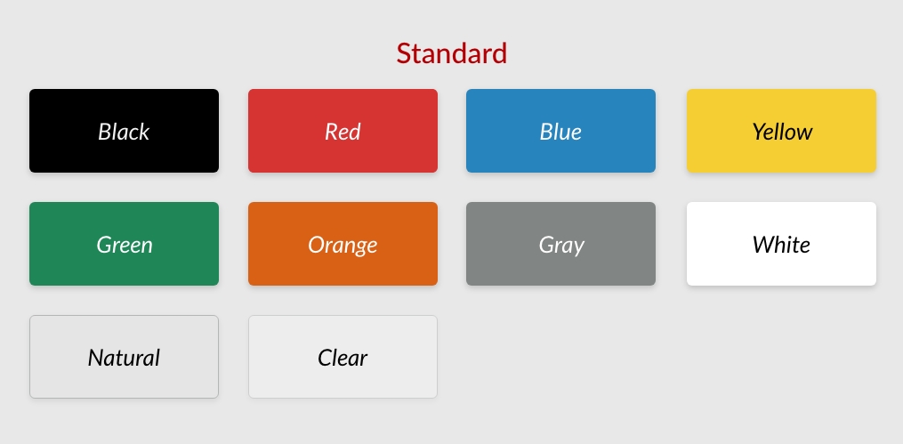 Standard Color Options