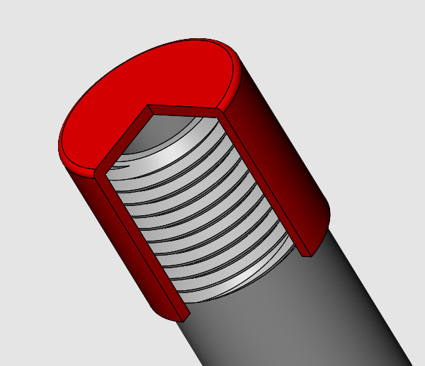Threaded Cap Diagram